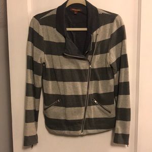 Hive & Honey Grey Stripped Jacket